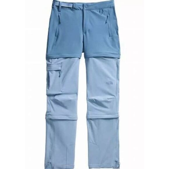 The North Face Women's Sz 0 Indigo Stone Bridgeway Zip 3-in-1 Pants/Shorts - Picture 12 of 13
